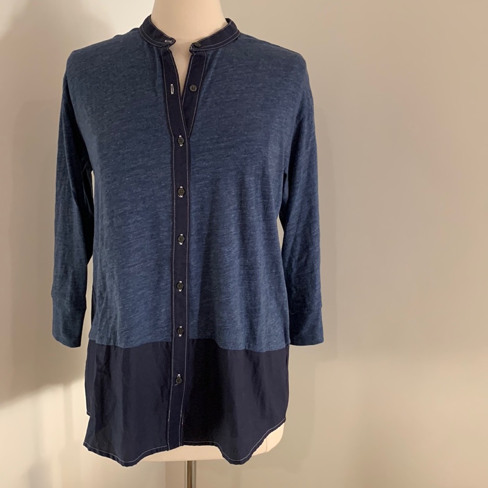 💙 Gap Designed & Crafted Collection Denim Blue Top L